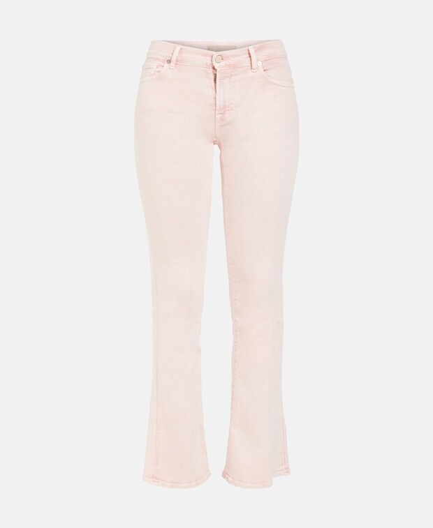 

Джинсы с вырезом 7 for all Mankind, роза