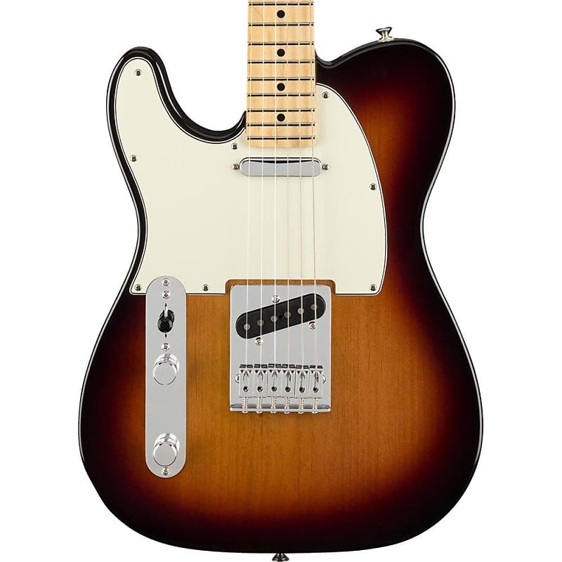 Электрогитара Fender Player Telecaster Left-Handed, Maple Fingerboard, 3-Color Sunburst электрогитара fender player telecaster mn 3 color sunburst