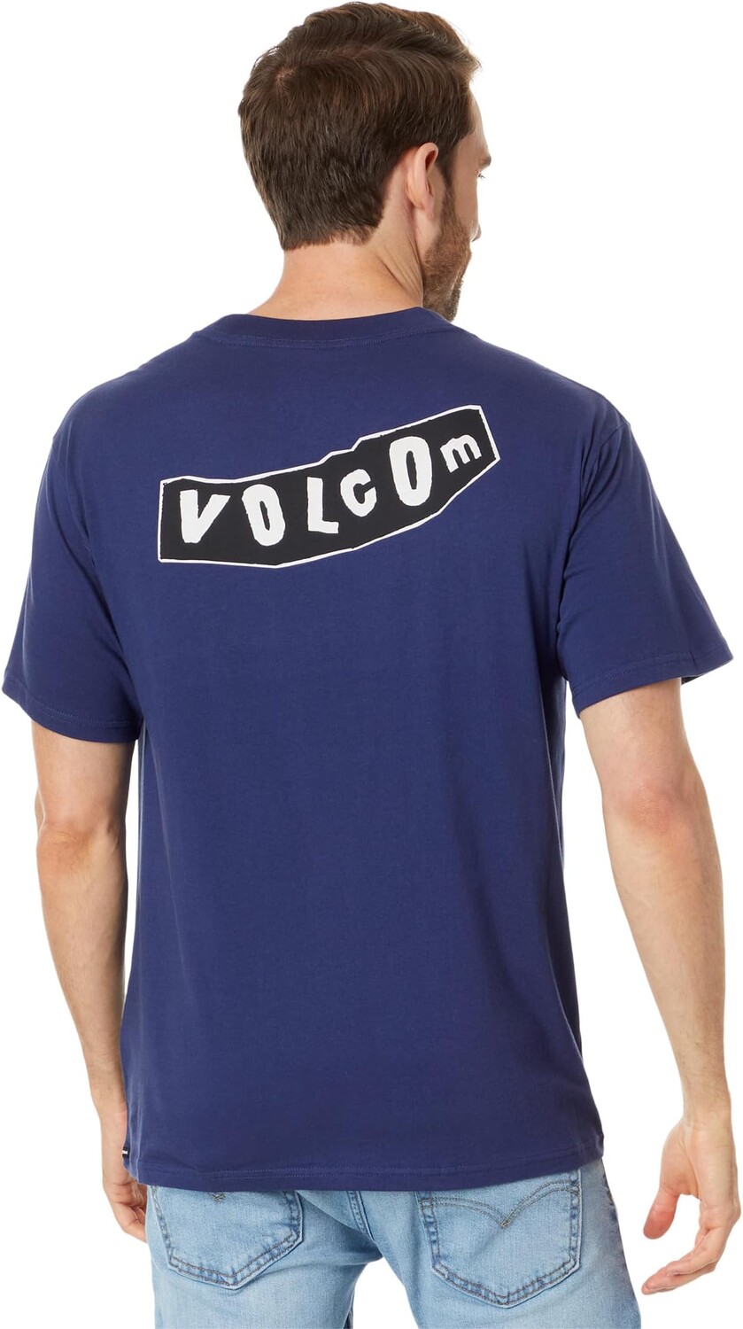 Футболка с короткими рукавами Skate Vitals Originator Volcom, цвет Estate Blue