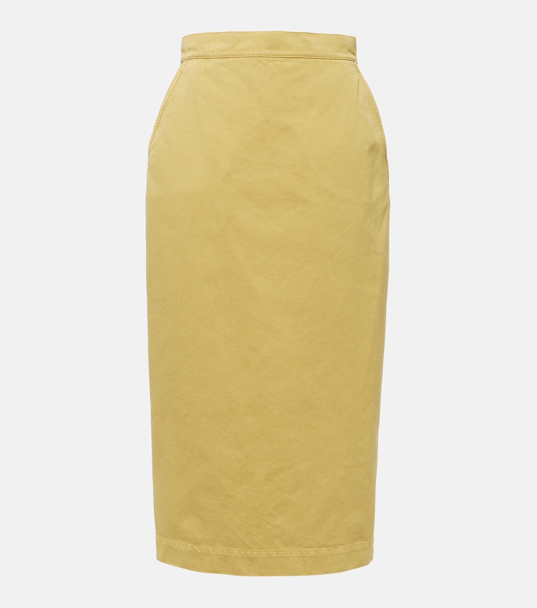 

Юбка миди Denver из хлопкового габардина Max Mara, желтый