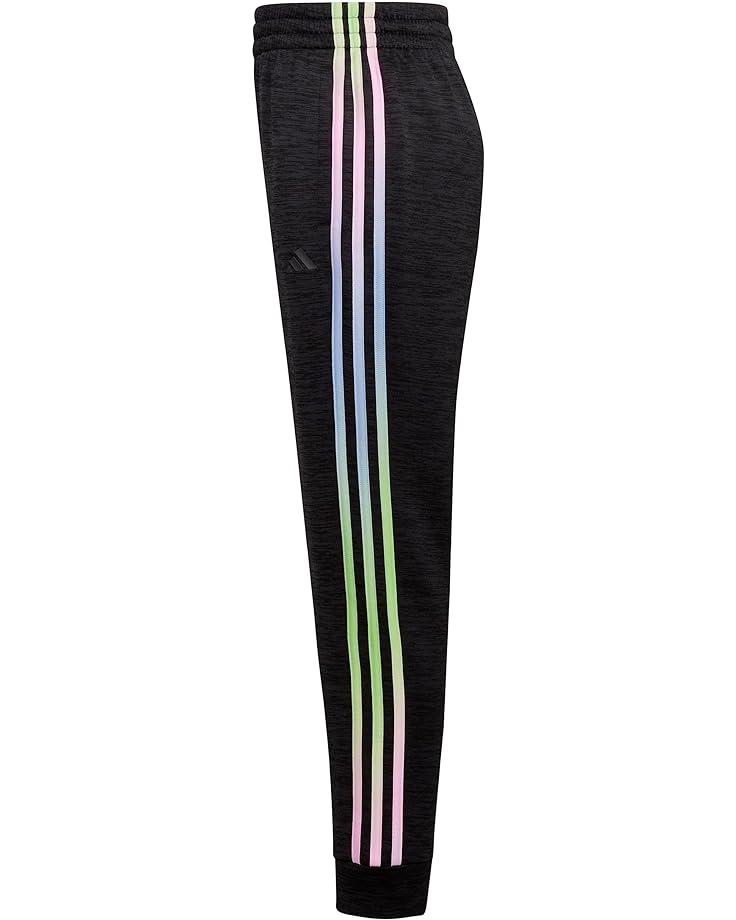 Брюки Adidas 3-Stripes Game&Go Poly Melange Fleece Joggers Gradient, цвет Black/Color цена и фото