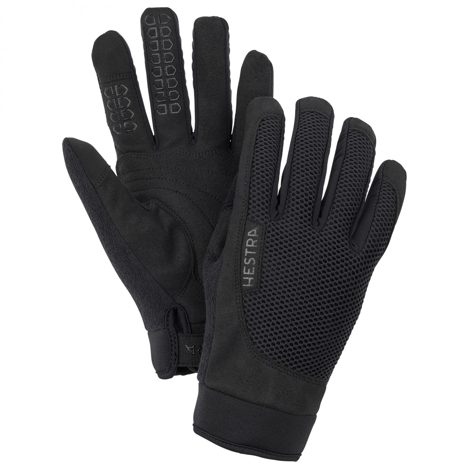 Перчатки Hestra Bike Long Sr 5 Finger, цвет Black/Black перчатки хоккейные ccm tacks 550 sr синий