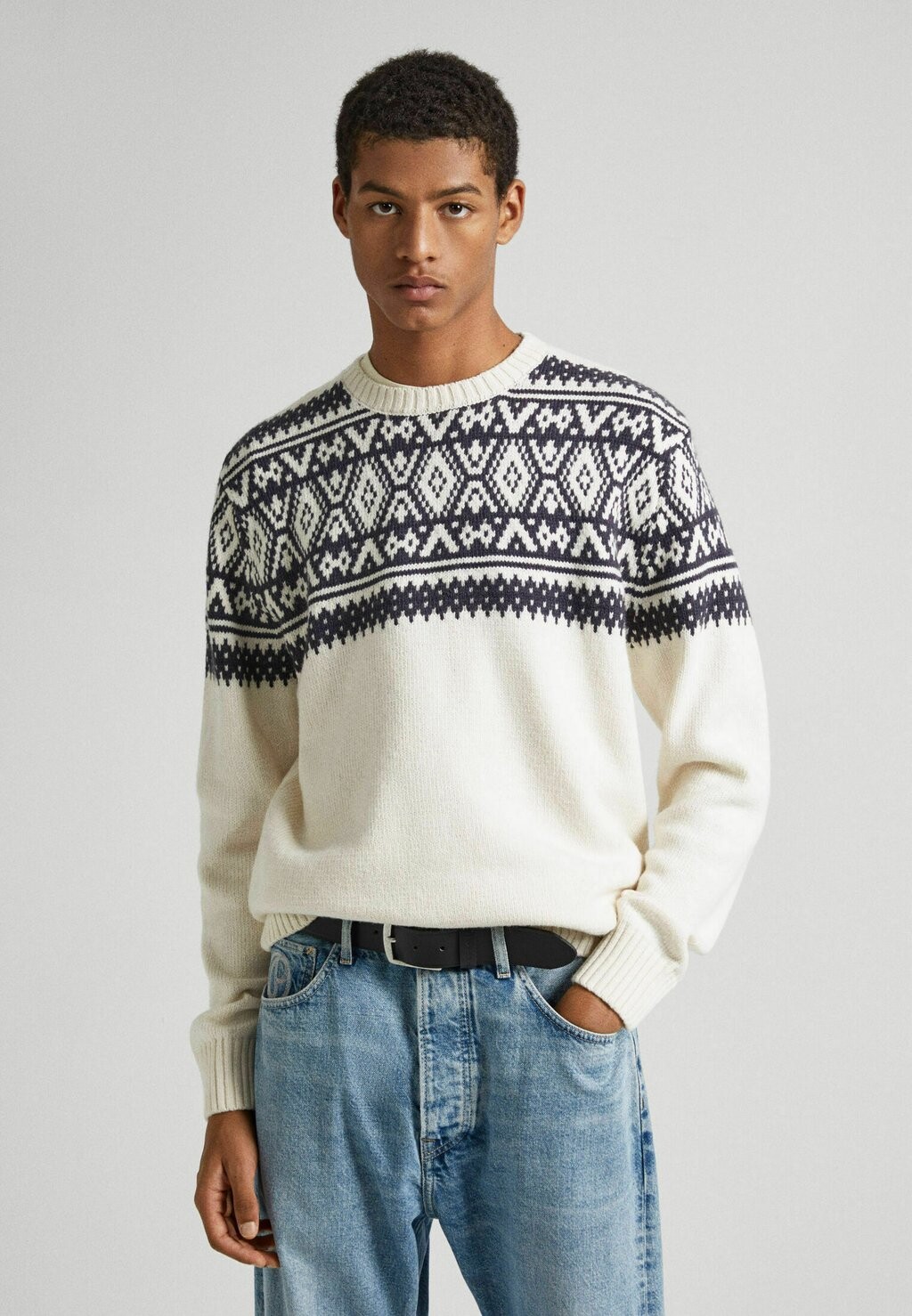 

Вязаный свитер ELIJAH Pepe Jeans, цвет ivory white