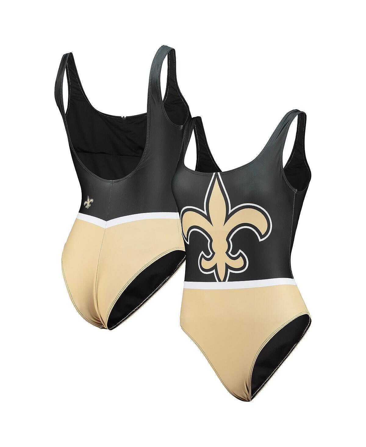 

Женский черный цельный купальник New Orleans Saints Team FOCO, черный