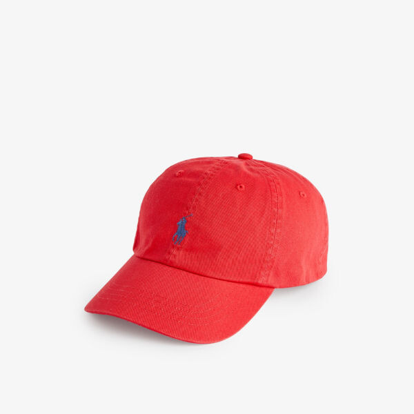 

Хлопковая кепка с вышитым логотипом Polo Ralph Lauren, красный