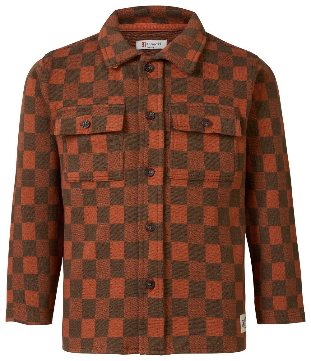 

Рубашка на пуговицах стандартного кроя Noppies, коньяк