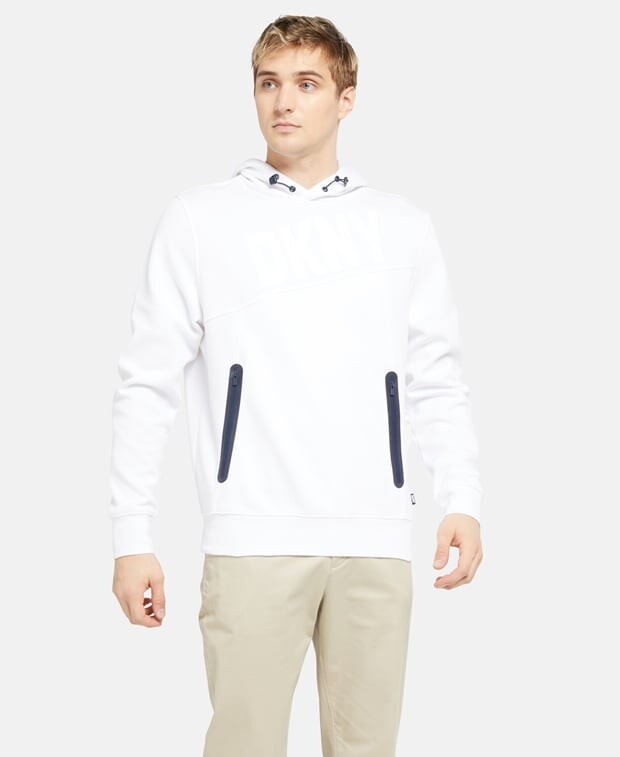 

Толстовка с капюшоном DKNY, белый