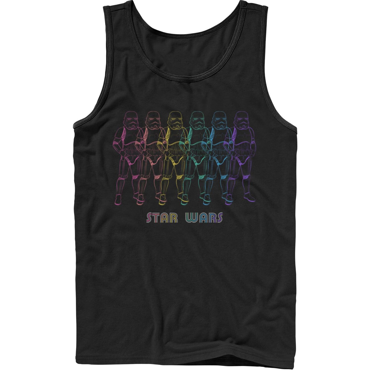 

Мужская майка Star Wars Pride Rainbow Stormtroopers Line Up Licensed Character