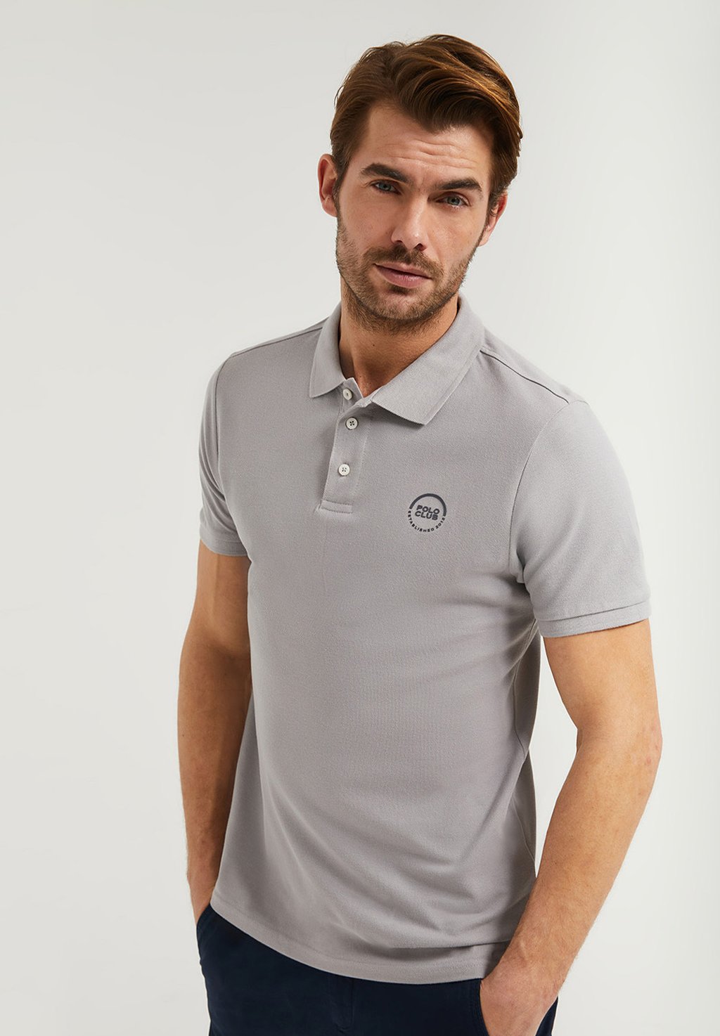 Рубашка-поло Regular Fit Polo Club, цвет grey
