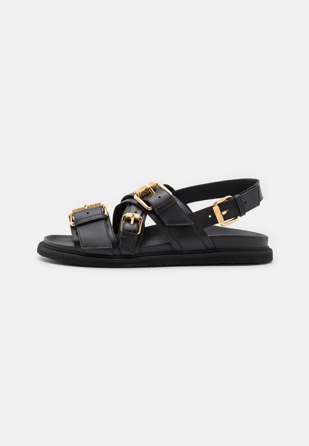 

Босоножки с ремешками MULTI BUCKLES MOSCHINO, цвет nero