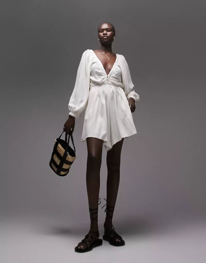 

Комбинезон-комбинезон цвета слоновой кости Topshop