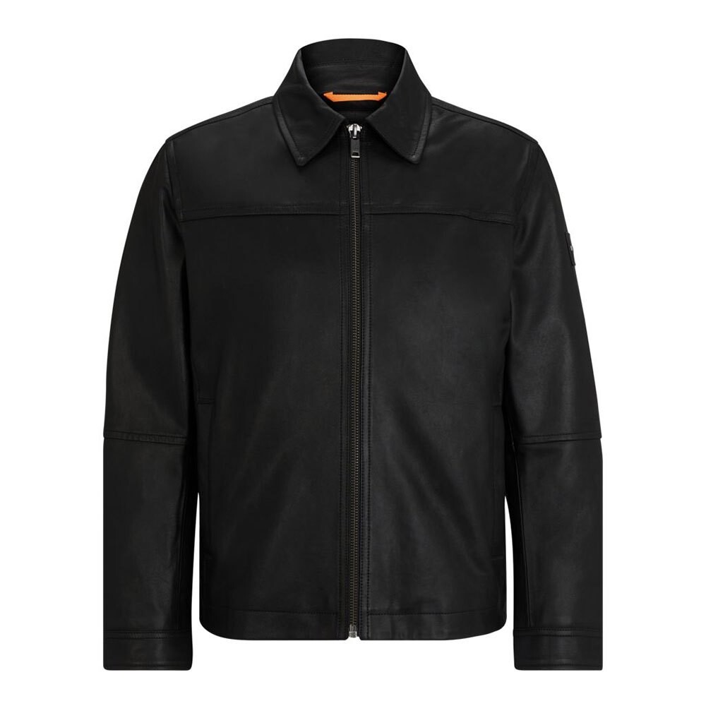 

Куртка BOSS Jomir 10253156 Leather, черный