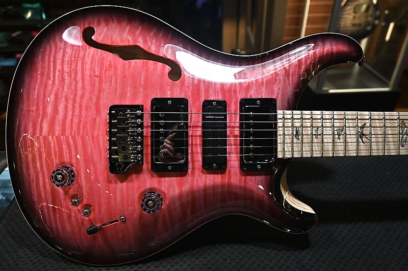 

Электрогитара PRS Wood Library Special Semi-Hollow 10-Top Swamp Ash - Bonni Pink Smokeburst #5197