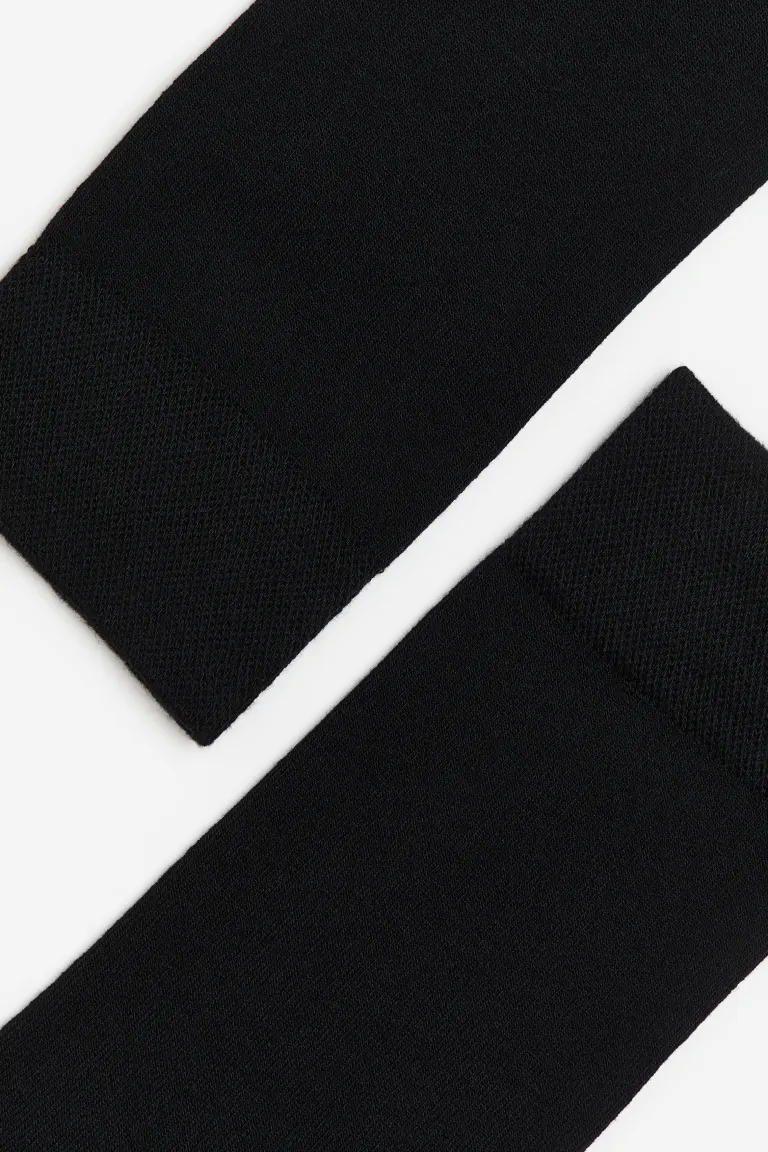 Носки тонкой вязки H&M, черный