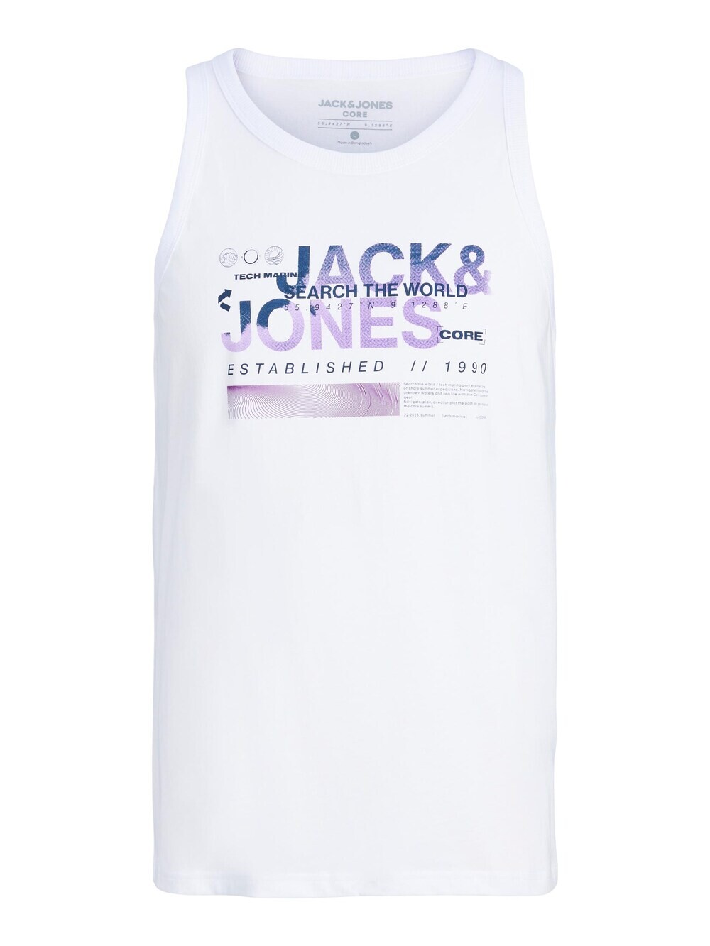 

Футболка JACK & JONES WATER, белый