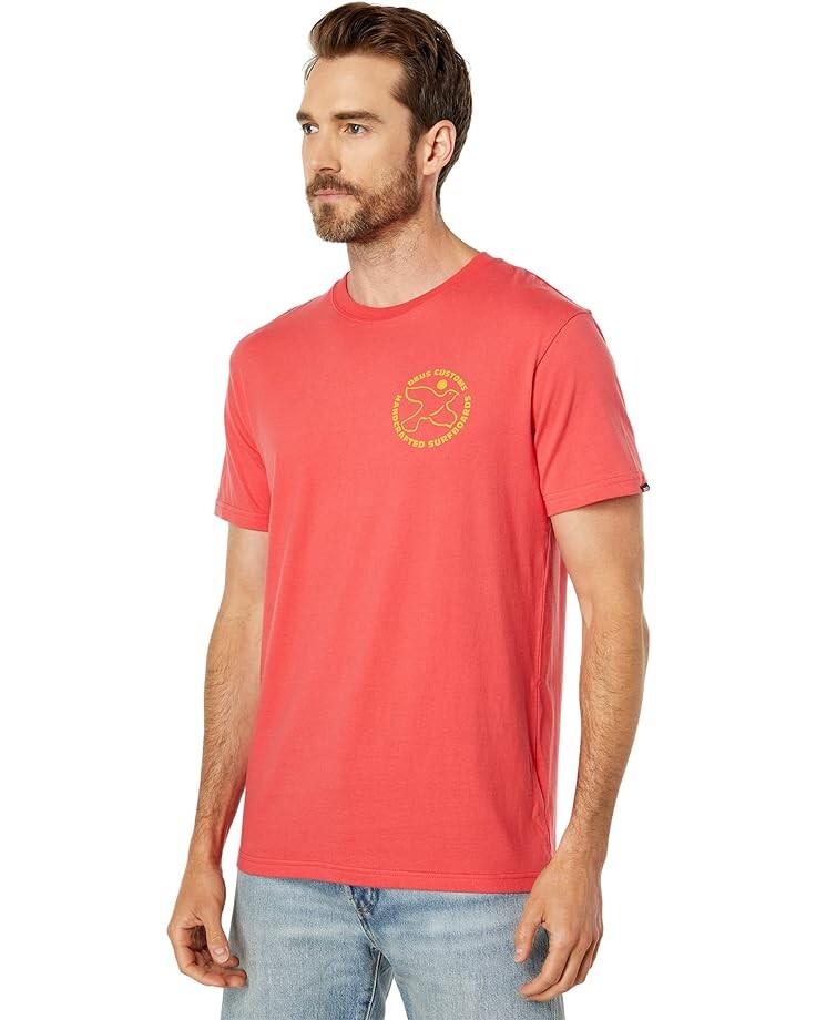 

Футболка Deus Ex Machina Crafted Tee, цвет Red Rose