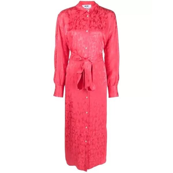 

Платье jacquard midi dress Msgm, красный