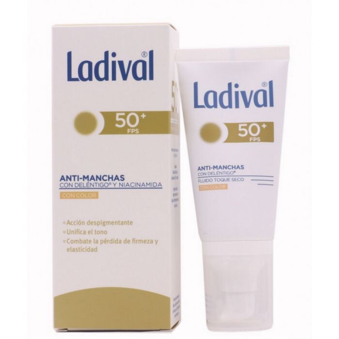 

Крем для лица Protector Solar Facial Antimanchas Toque Seco con Color Ladival, 50 ml