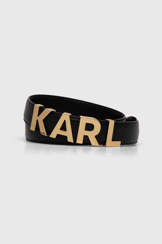 

Кожаный ремень Karl Lagerfeld, черный