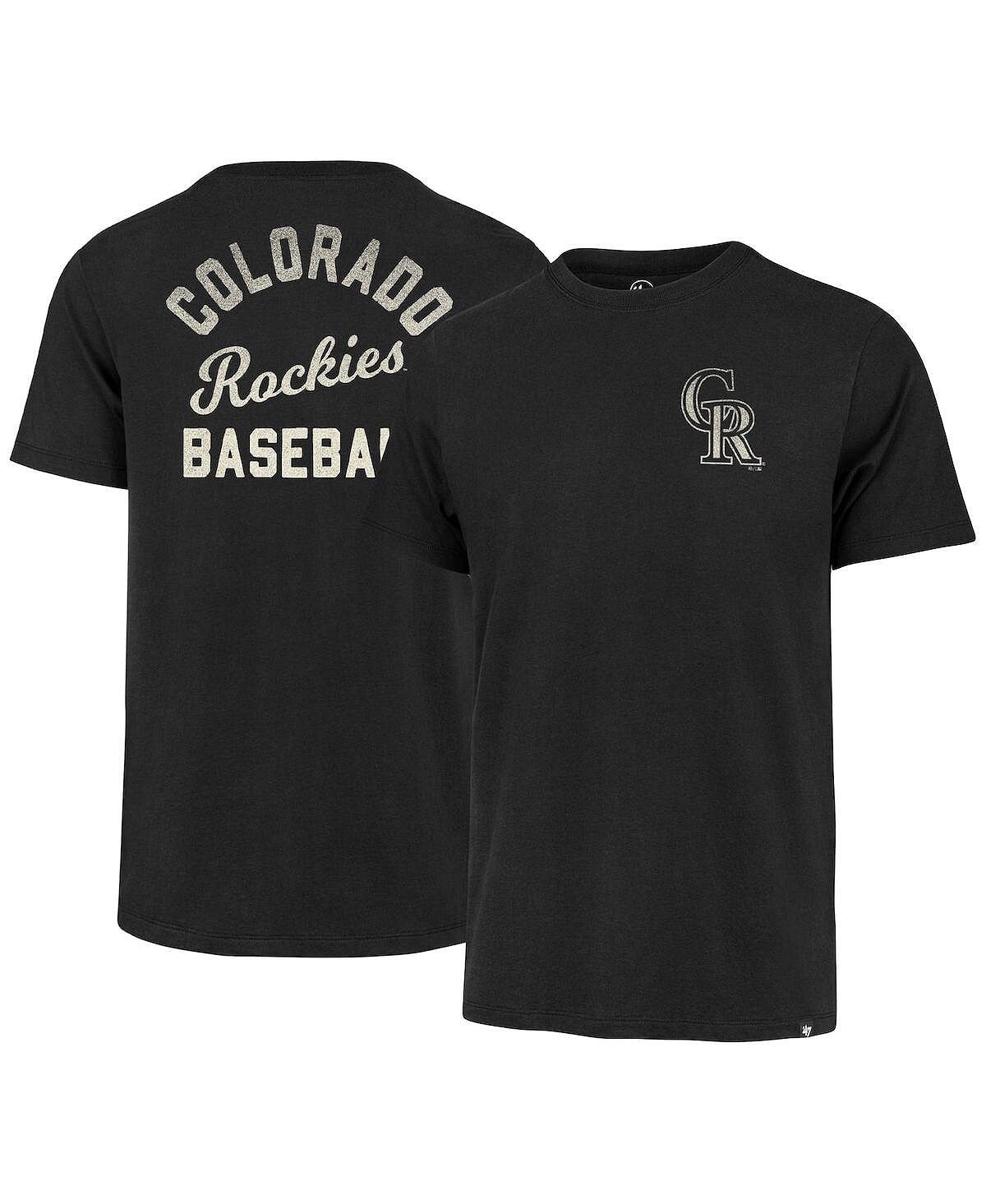 

Мужская черная футболка Colorado Rockies Turn Back Franklin '47 Brand, Черный