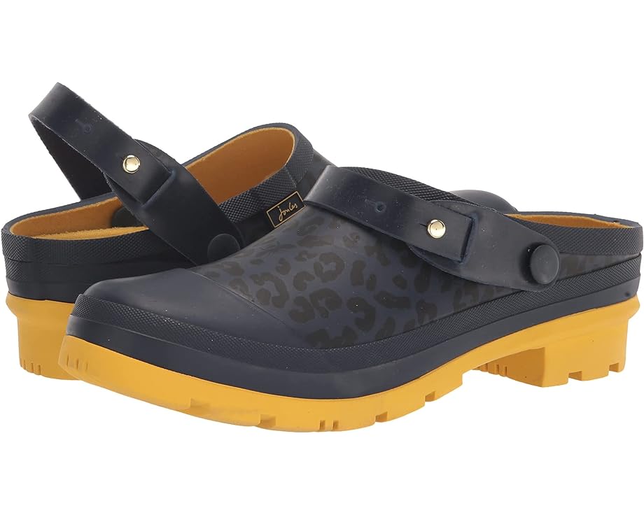 Сабо Joules Welly Clog, цвет Navy Leopard
