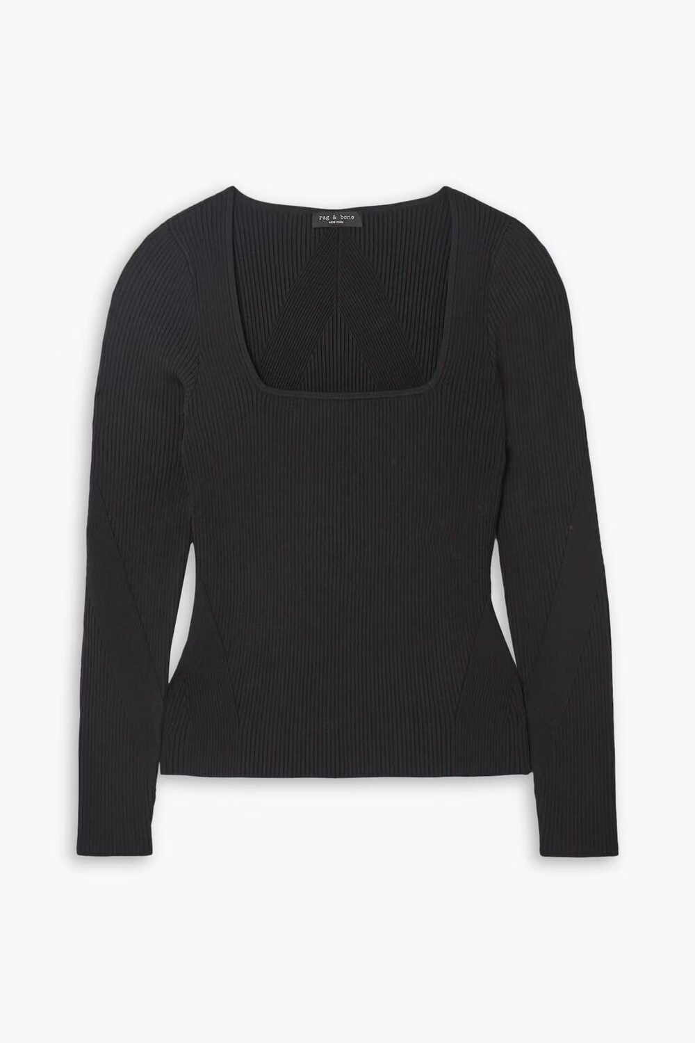 

Топ Asher в рубчик Rag & Bone, черный