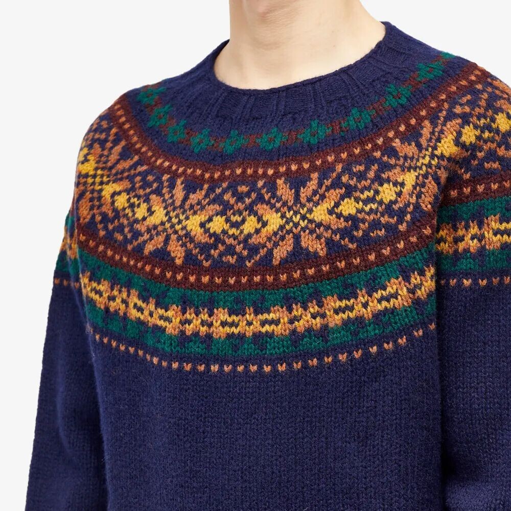 Howlin by Morrison Fragments of Light Yoke Crew Knit, синий