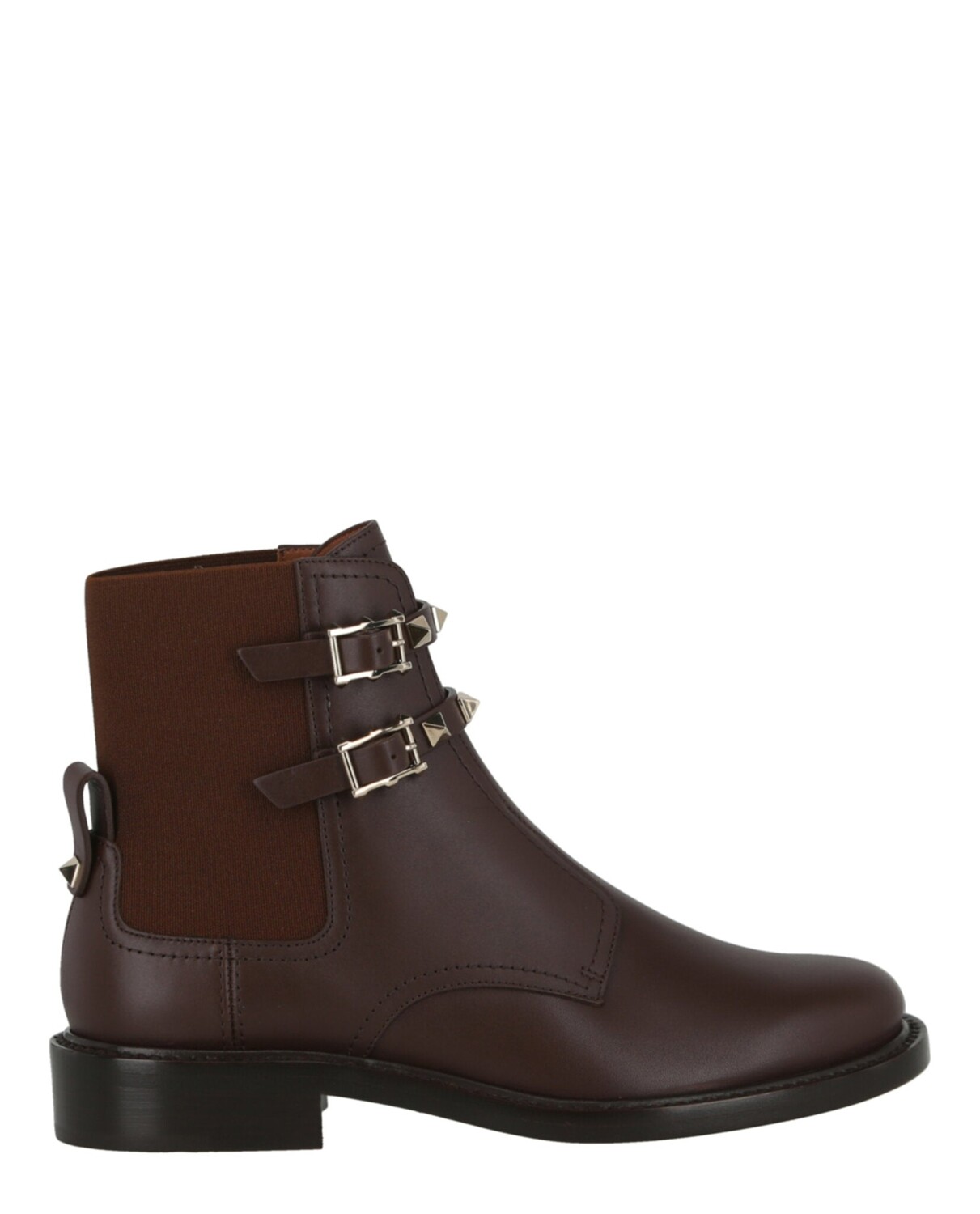 

Ботильоны с декором Rockstud Valentino, цвет Dark Brown