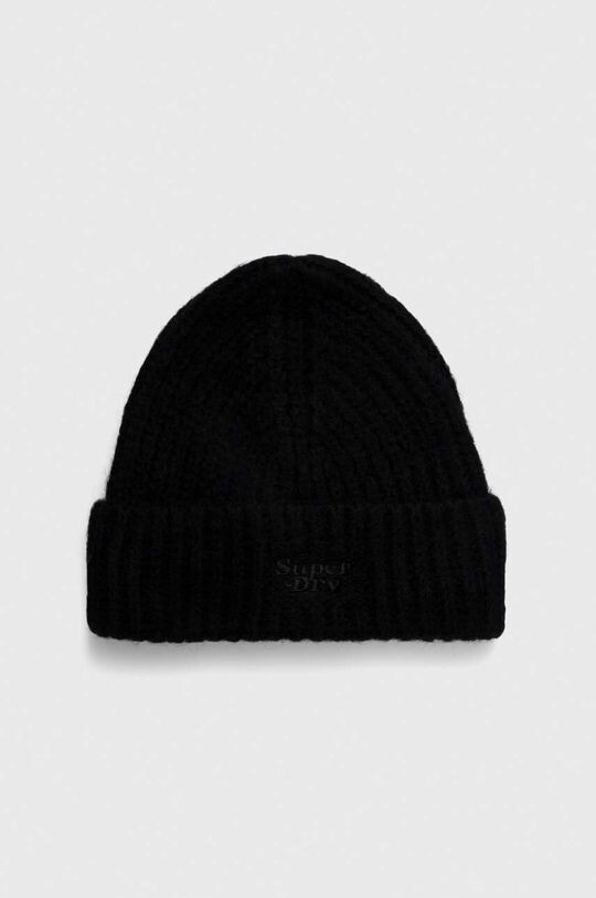 

Шапка из смесовой шерсти Superdry, черный