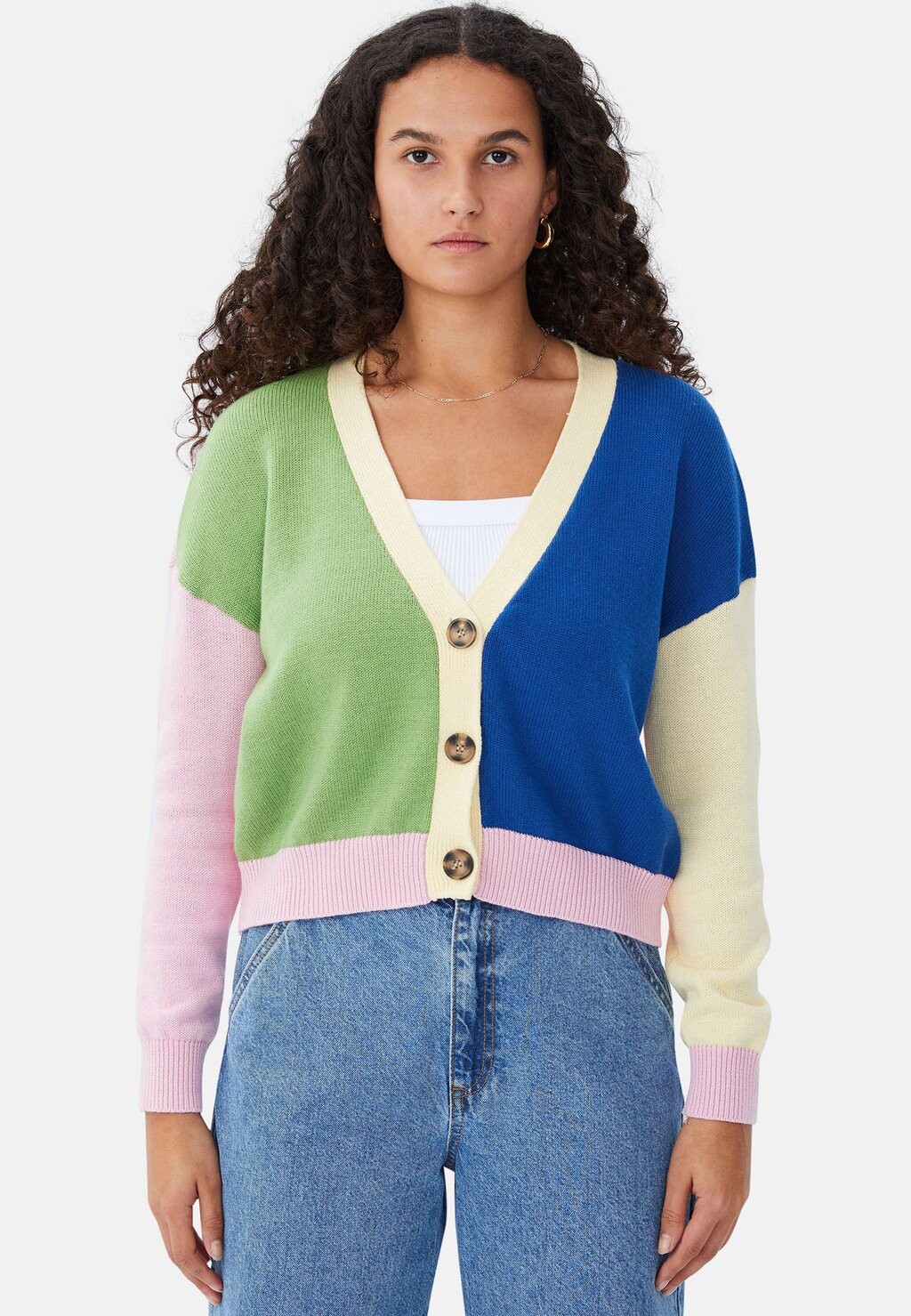 

Кардиган MID FLEET Cotton On, цвет green colour block