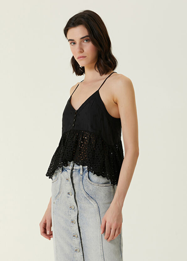 

Блузка Talla с вышивкой Etoile Isabel Marant, черный