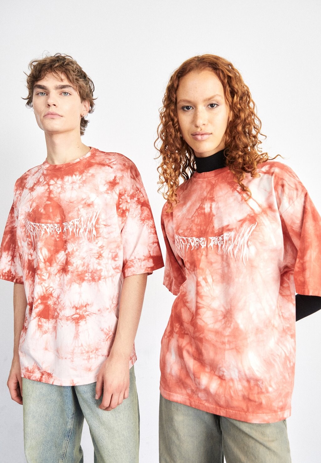 

Футболка с принтом UNISEX Vertere Berlin, красный меланж