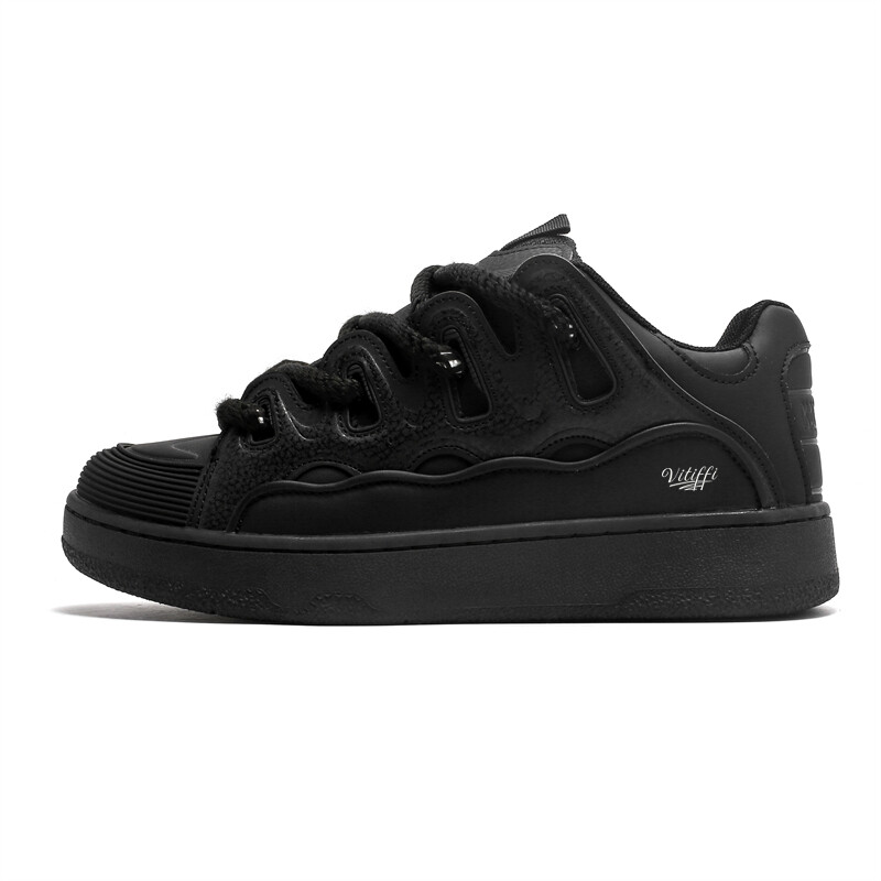 

Кроссовки Vitiffi Skateboarding Shoes Unisex Low-top Black, черный