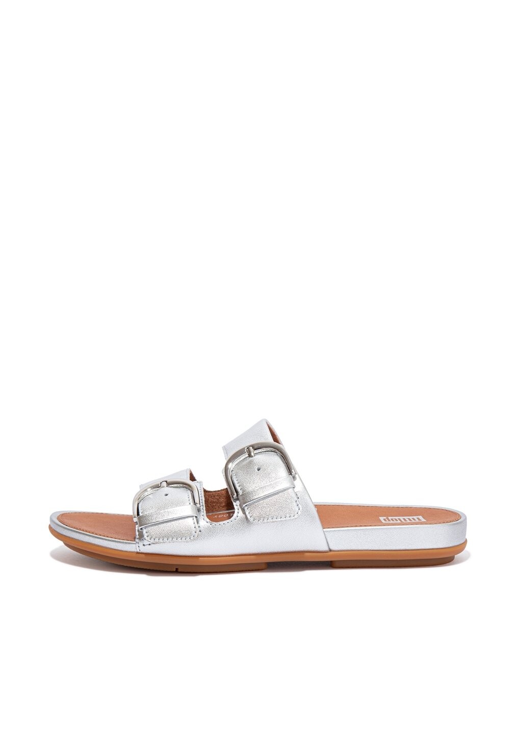 

Мюли на плоской подошве FitFlop, цвет silver