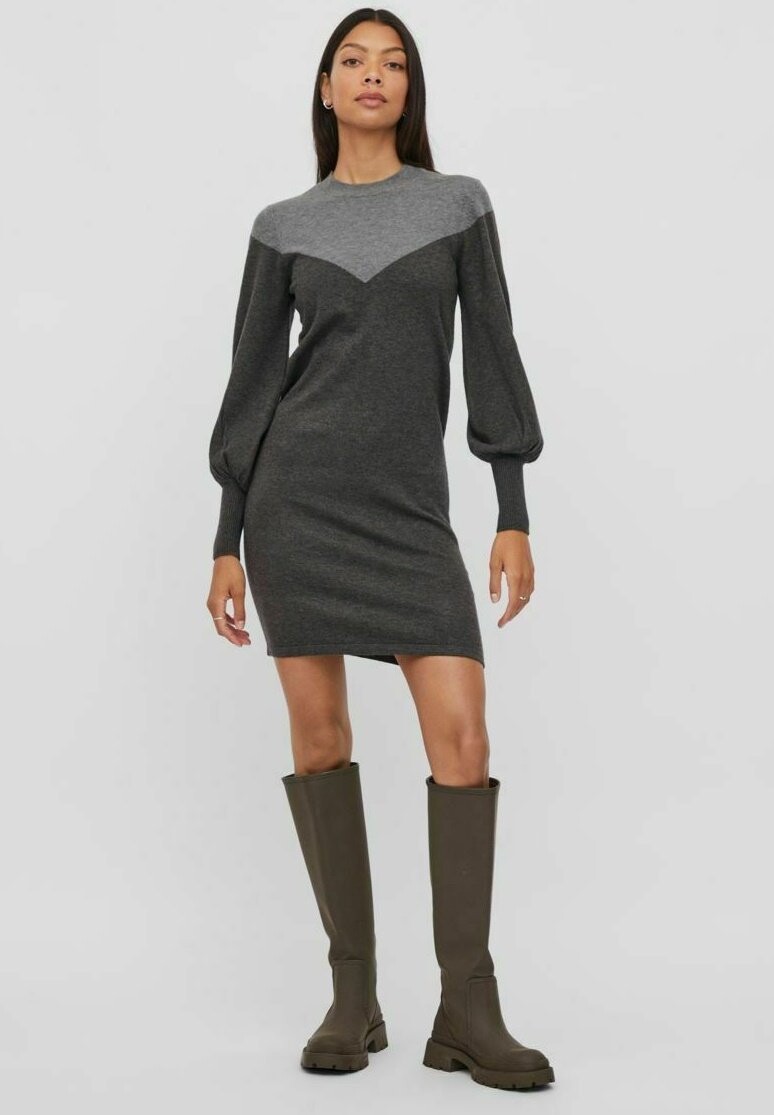 

Платье VILA ЛАНГАРМ, цвет dark grey melange