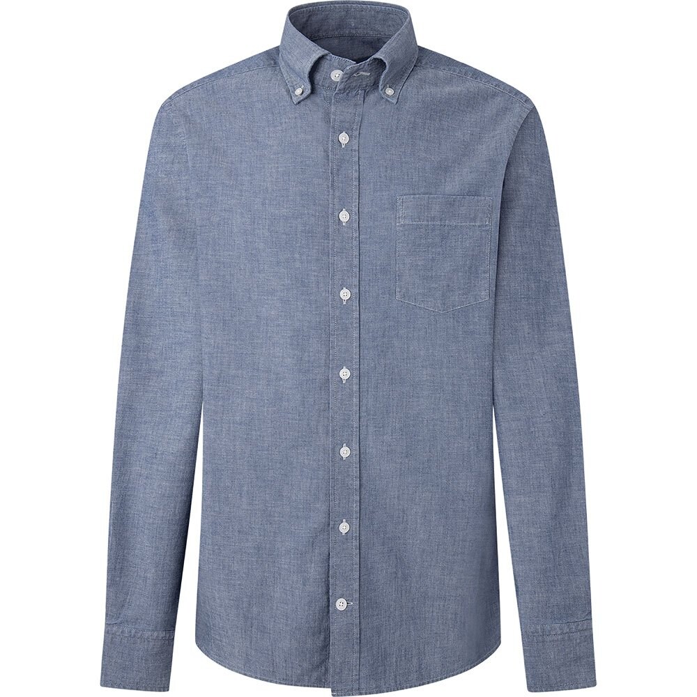 Рубашка Hackett Chambray, синий рубашка zara chambray синий