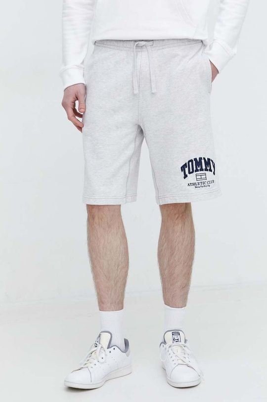 Хлопковые шорты Tommy Jeans, серый