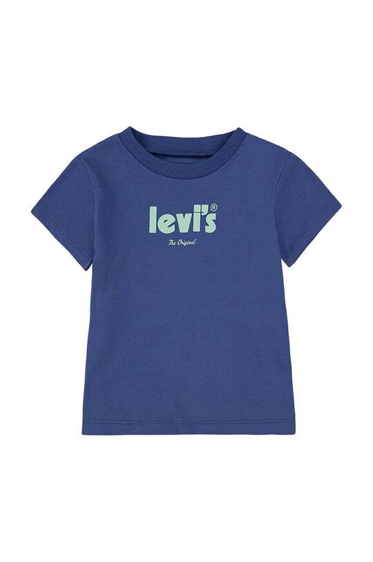 

Хлопковая футболка для детей Levi's, темно-синий