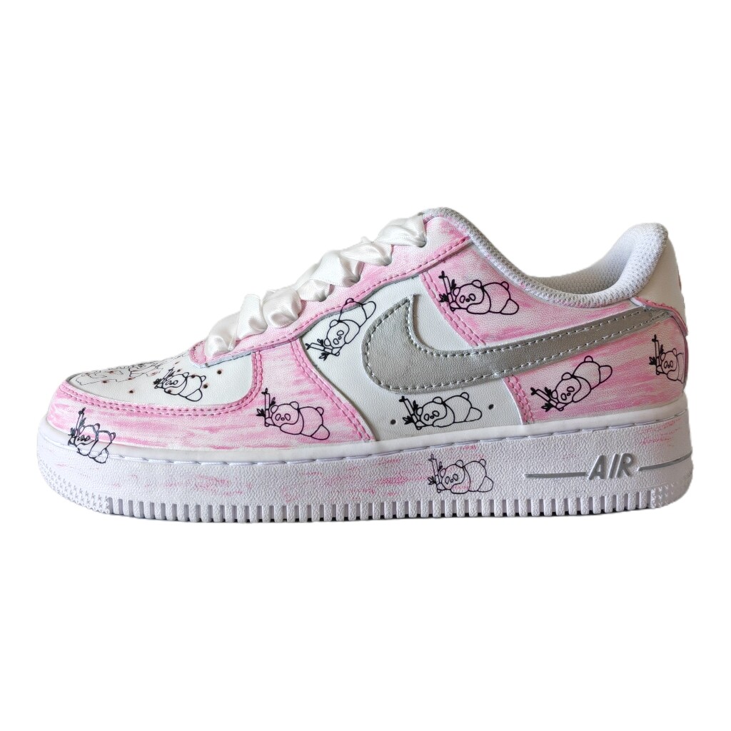 

Кроссовки Nike Air Force 1 Skateboarding Shoes Women's Low-top Pink/white, розовый