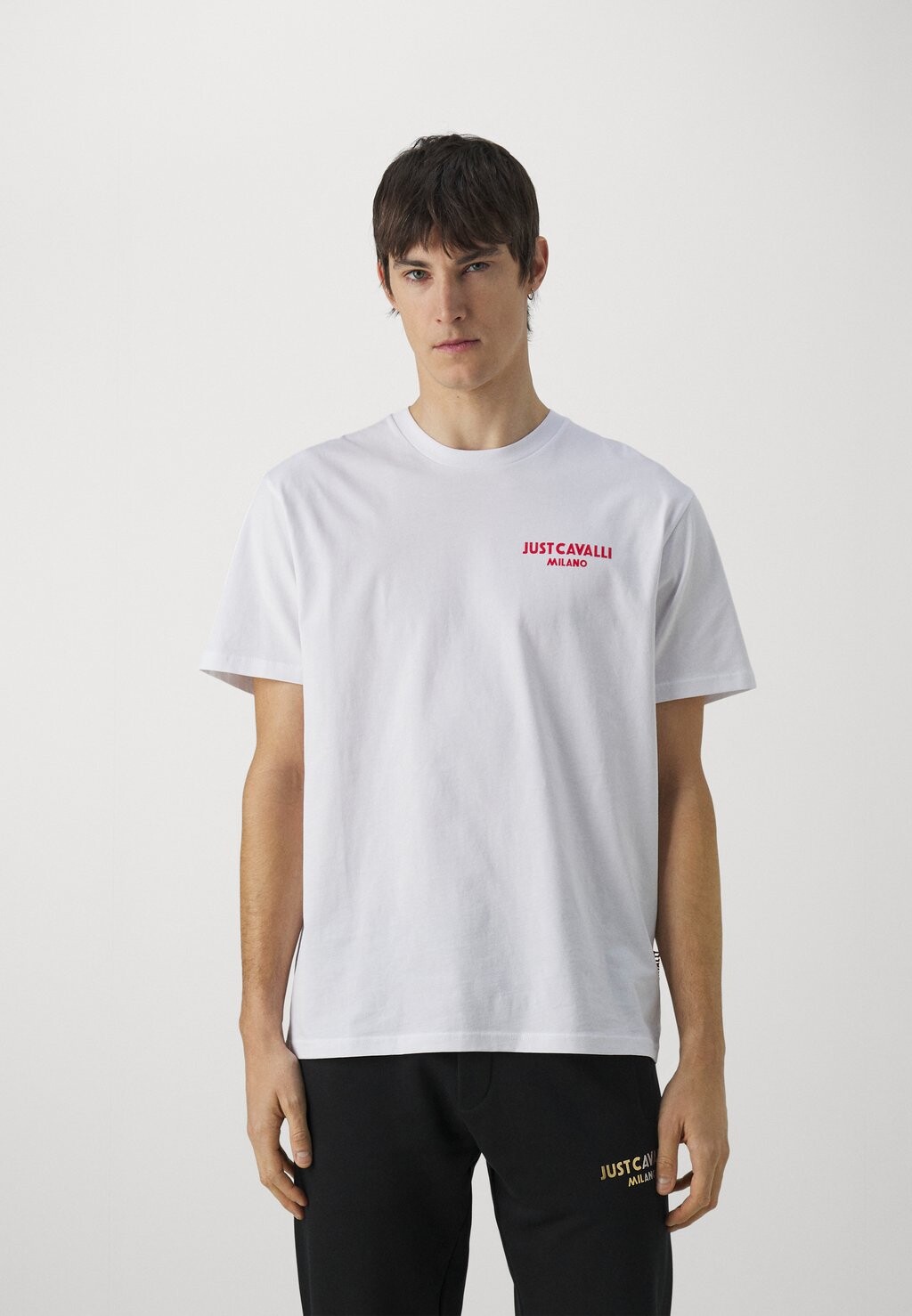 

Футболка с принтом FLOCK LOGO Just Cavalli, цвет white