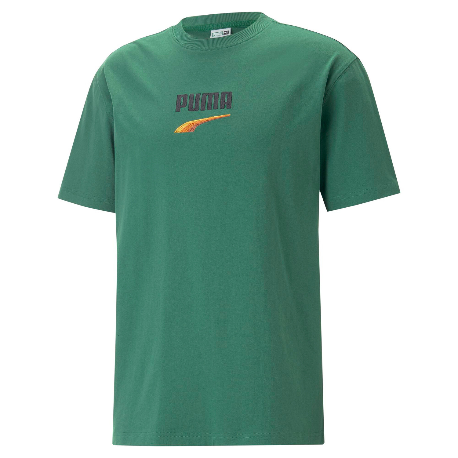 

Puma Хлопковая футболка с логотипом, зеленый