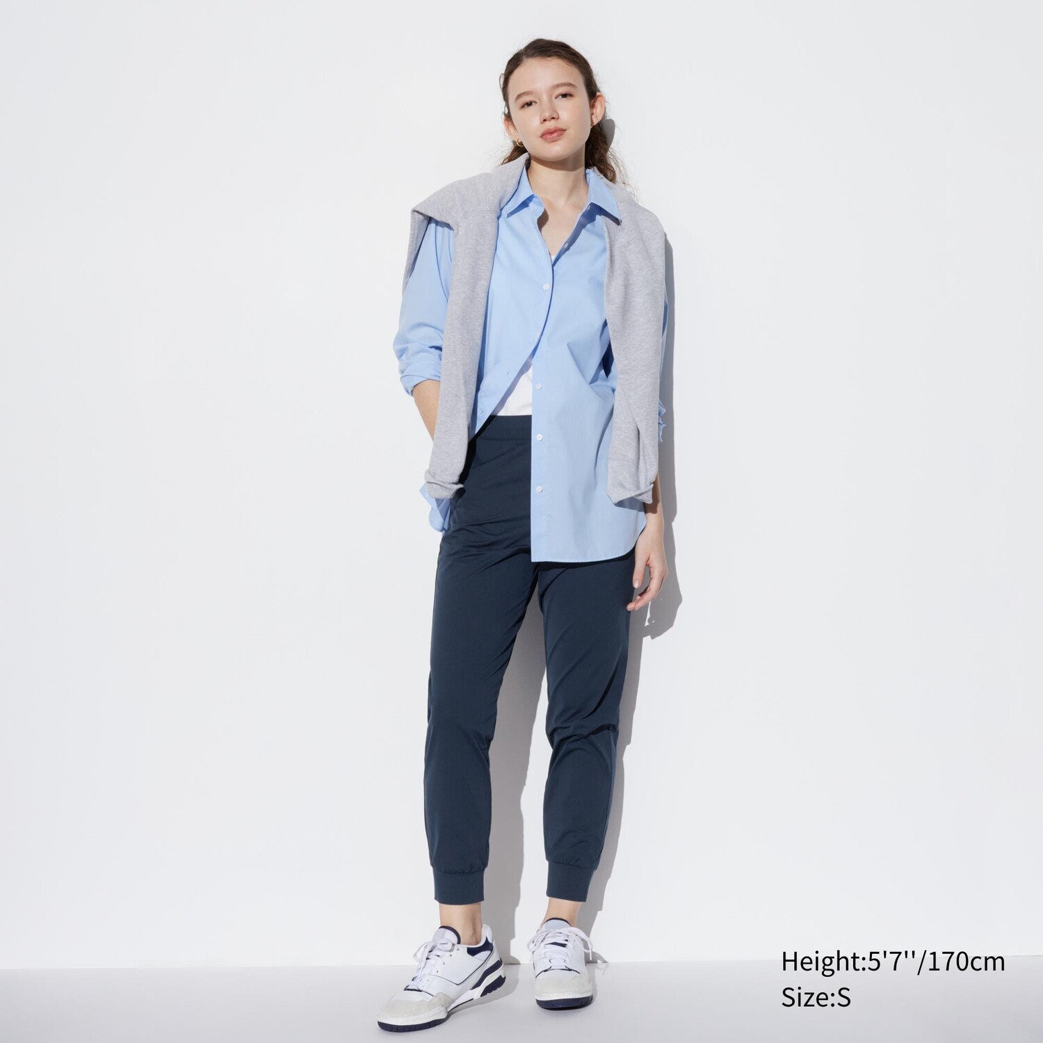 Ультраэластичные спортивные брюки airism UNIQLO, темно-синий