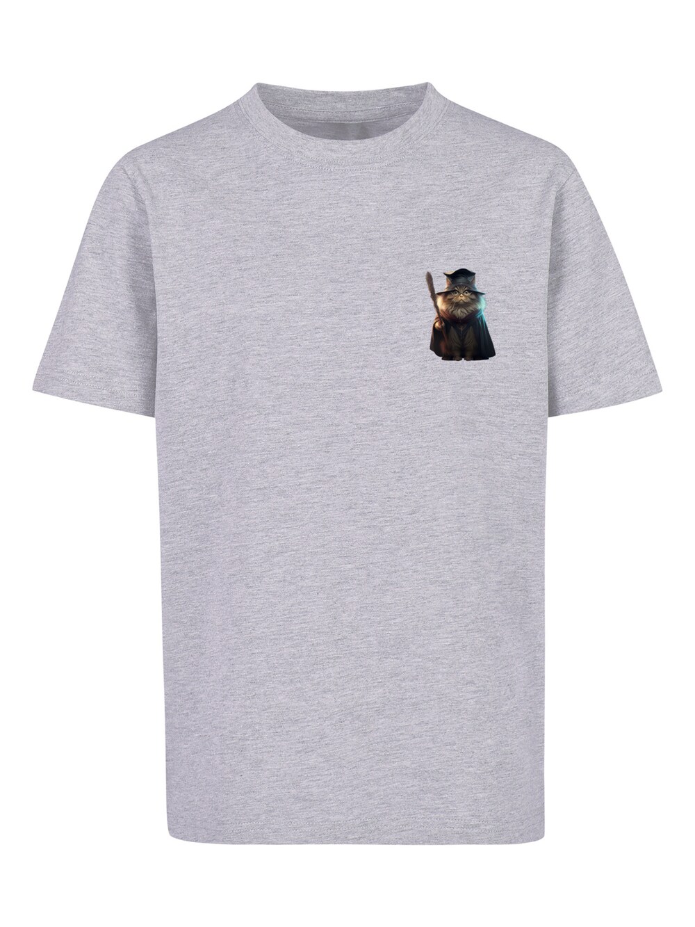 Футболка F4Nt4Stic Wizard Cat, серый мужская футболка wizard cat 2xl синий