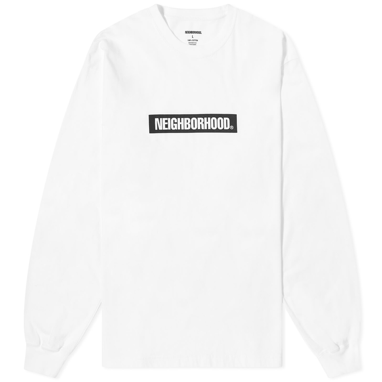 

Лонгслив Neighborhood 2 Long Sleeve Box Logo T-Shirt, белый