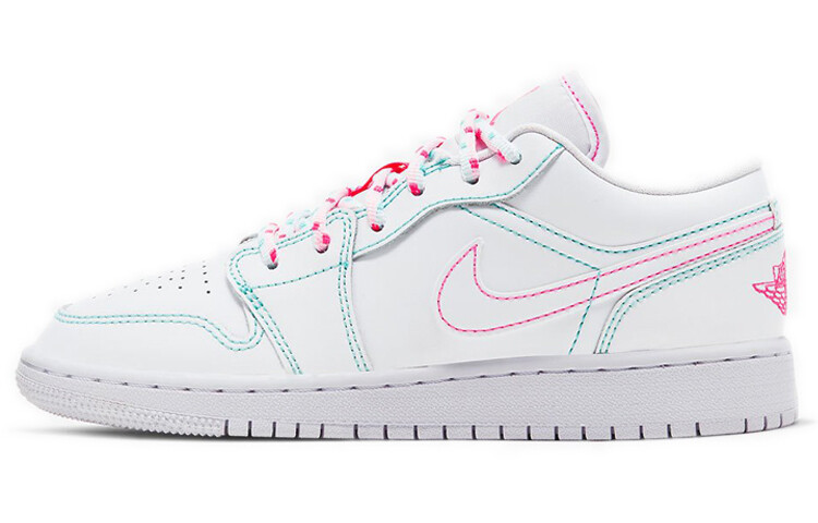 

Nike Air Jordan 1 Low (GS) Белый/Зеленый/Розовый