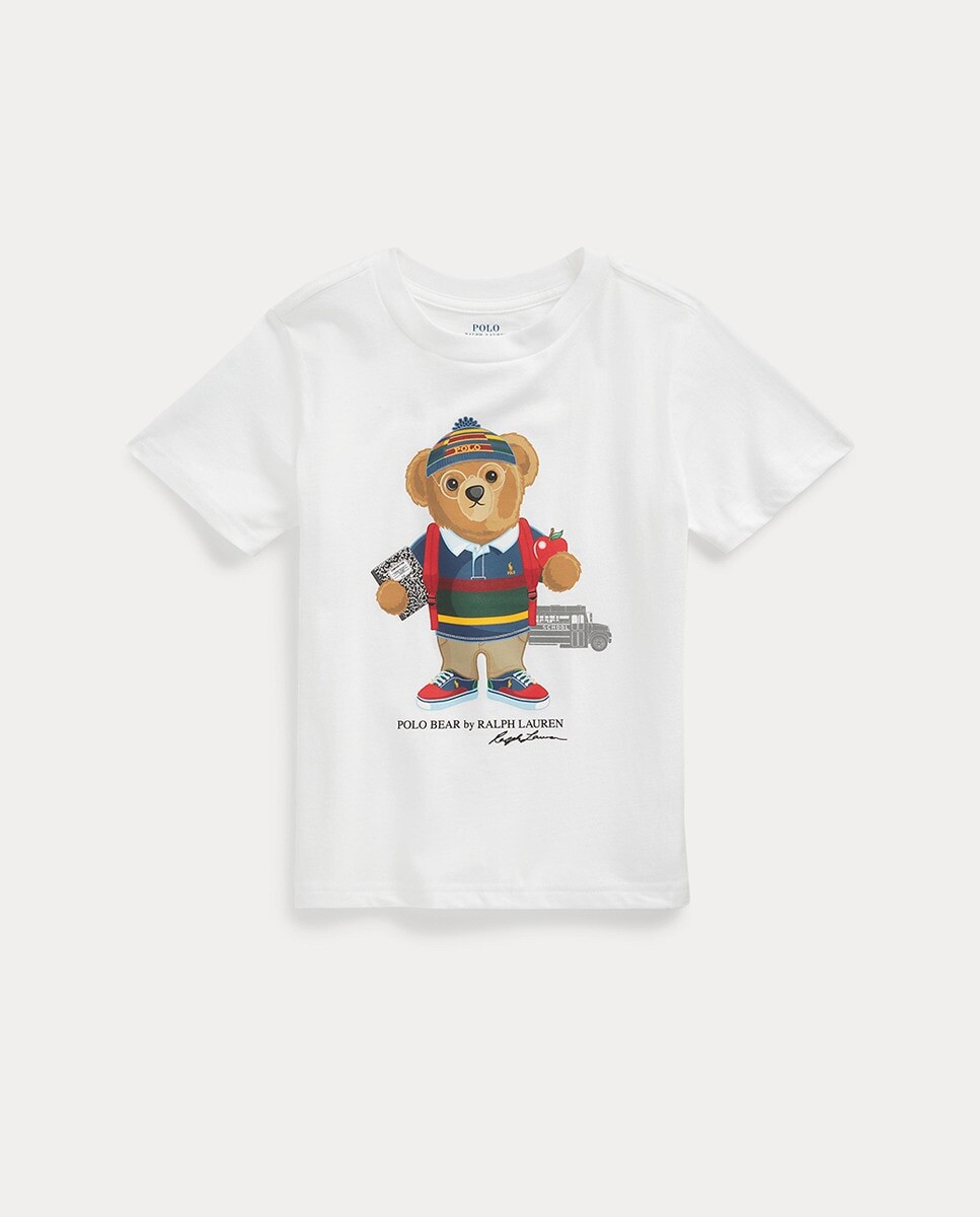 

Футболка-поло Bear для мальчика из 100% хлопка Polo Ralph Lauren, белый