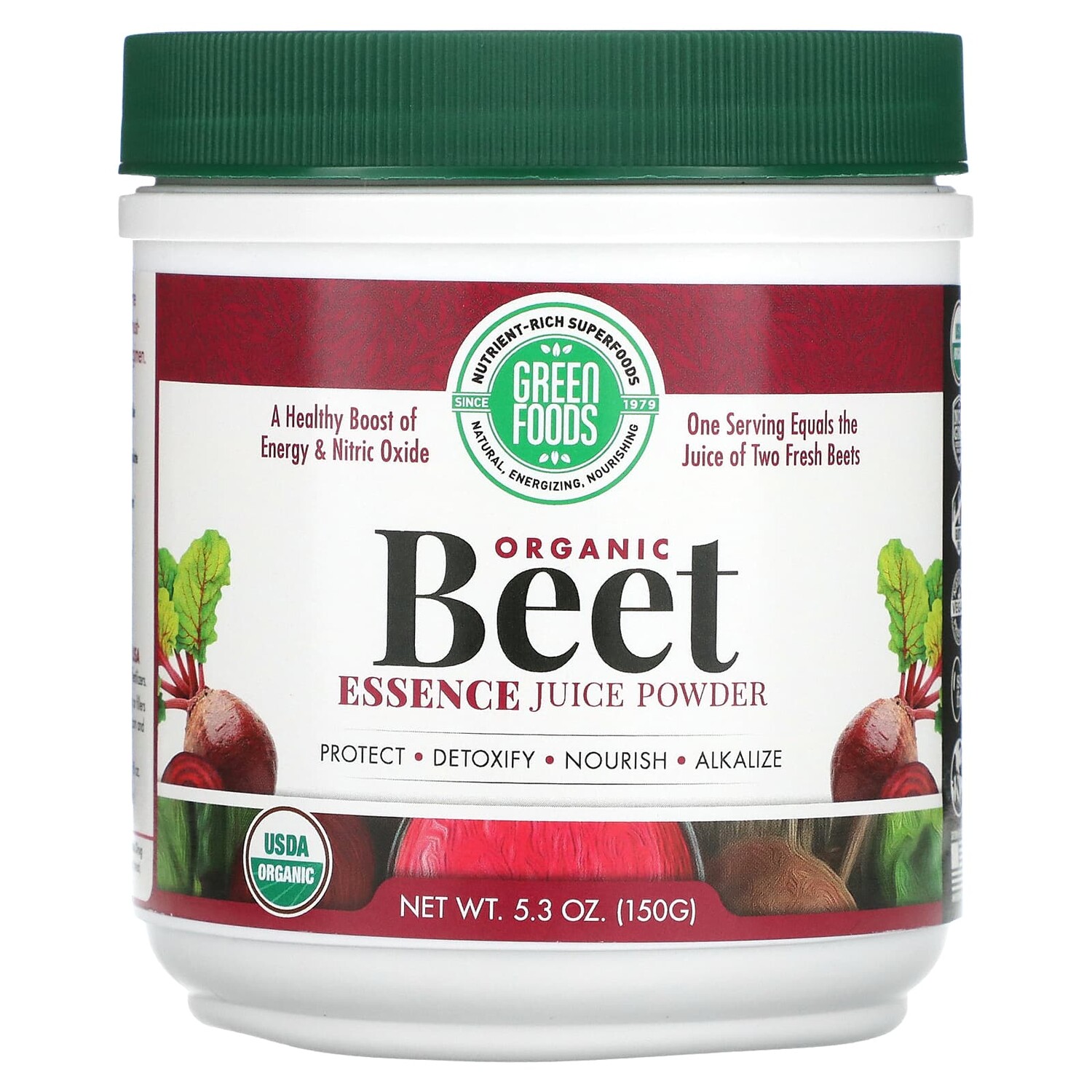 

Порошок органического свекольного сока, 150 г, Green Foods Corporation