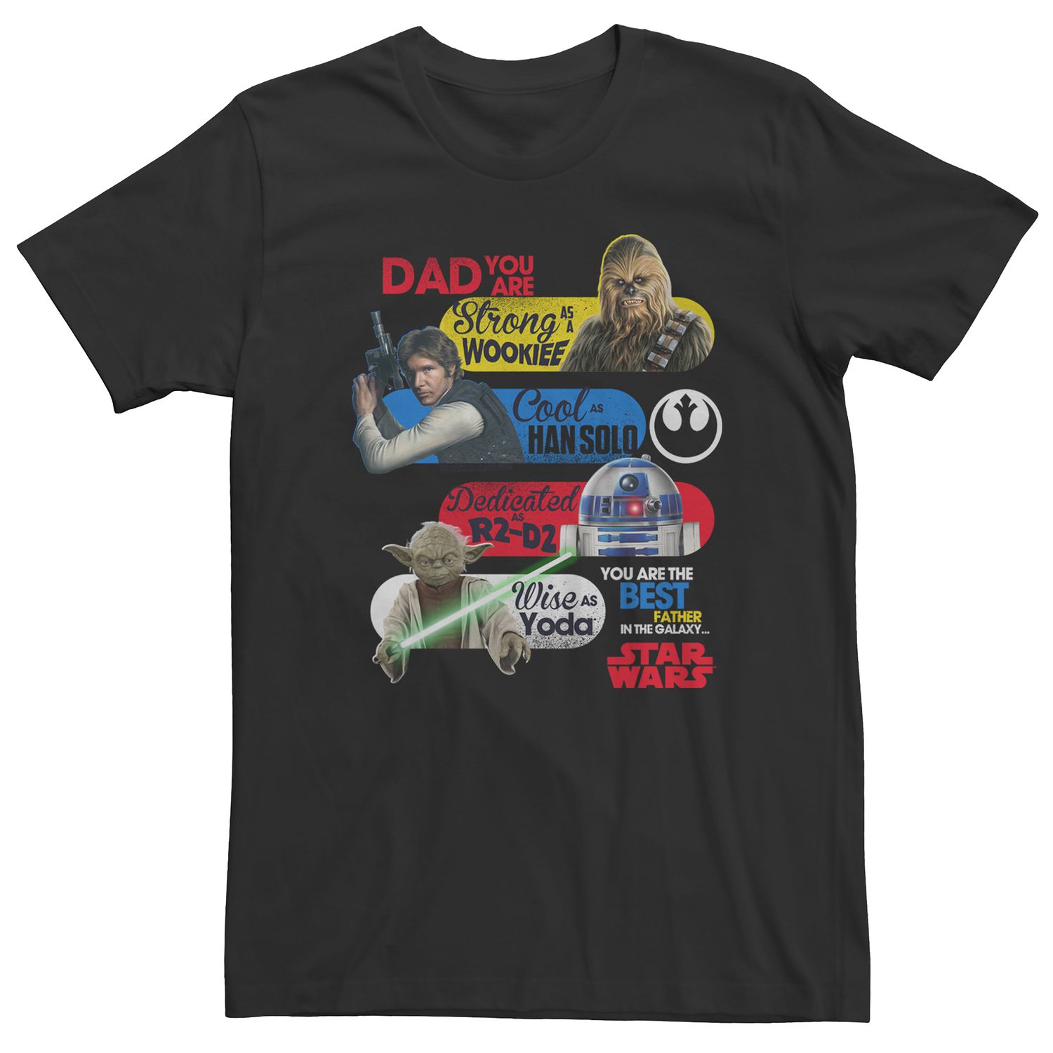Мужская футболка «Звездные войны Галактика Папа» Licensed Character