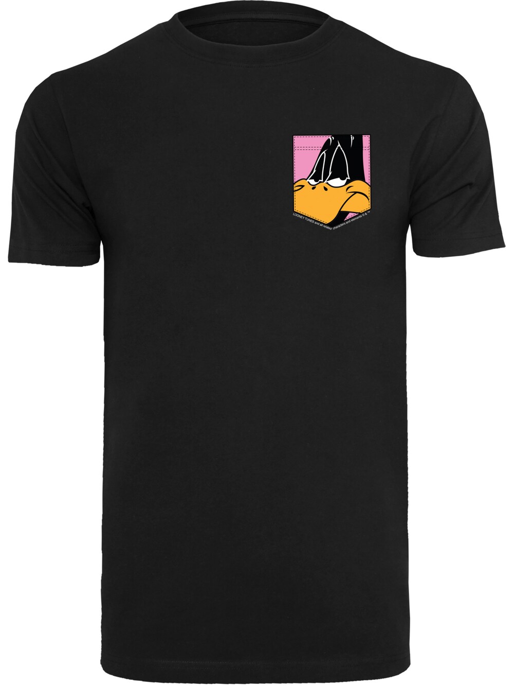 Футболка F4Nt4Stic Looney Tunes Daffy Duck Face Faux Pocket, черный футболка f4nt4stic looney tunes daffy duck binoculars vintage черный