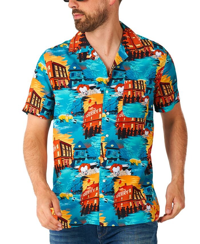 

Мужская рубашка с рисунком Halloween It OppoSuits, мультиколор